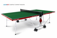 Теннисный стол для помещения Compact Expert Indoor green proven quality 6042-21 s-dostavka - магазин СпортДоставка. Спортивные товары интернет магазин в Реже 