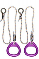 Детские гимнастические кольца треугольные для ДСК фиолетовые КГ02В - магазин СпортДоставка. Спортивные товары интернет магазин в Реже 