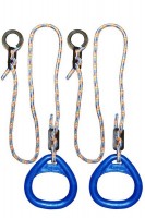 Детские гимнастические кольца треугольные  для ДСК синие  КГ02В - магазин СпортДоставка. Спортивные товары интернет магазин в Реже 