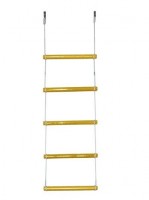 Детская веревочная лестница для ДСК 5 перекладин желтая ЛВ5-2А - магазин СпортДоставка. Спортивные товары интернет магазин в Реже 
