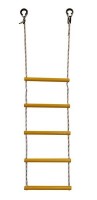 Детская веревочная лестница для ДСК  5 перекладин желтая ЛВ5-2В - магазин СпортДоставка. Спортивные товары интернет магазин в Реже 