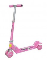 Самокат Charming CMS010 4-х колесный со светящимися колесами розовый для девочки - магазин СпортДоставка. Спортивные товары интернет магазин в Реже 