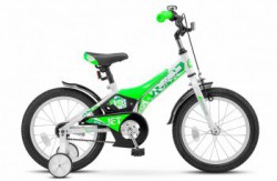 Детский велосипед Stels Jet 16" Z010 зеленый белый - магазин СпортДоставка. Спортивные товары интернет магазин в Реже 